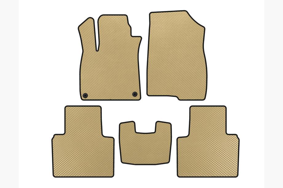 Honda Accord X 2017-2022 EVA Floor Mats (SD, Beige) Image