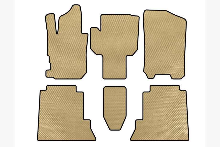 Honda FR-V 2004-2009 EVA Floor Mats (Beige) Image