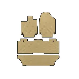 EVA Floor Mats (3 Rows, Beige)