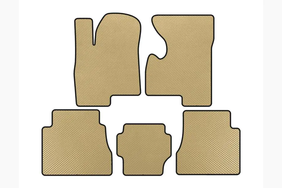 Hummer H2 2002-2009 EVA Floor Mats (Beige) Image