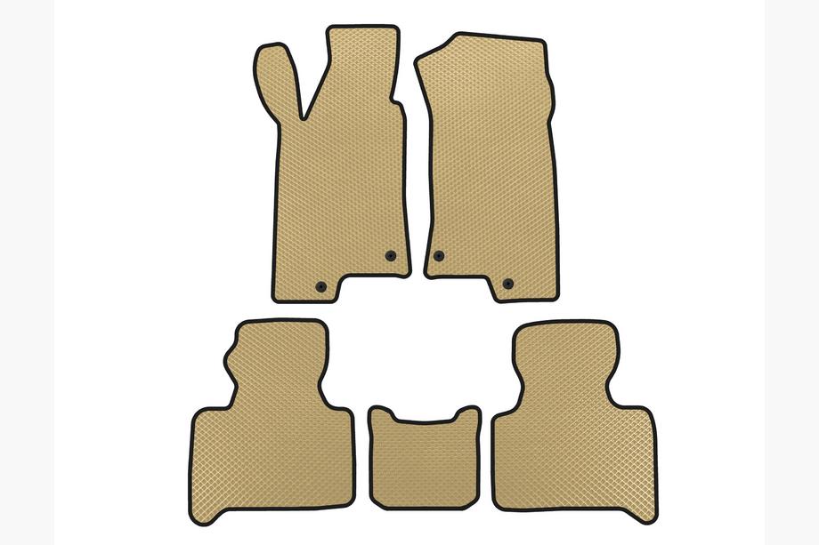 Hummer H3 2005-2010 EVA Floor Mats (Beige) Image