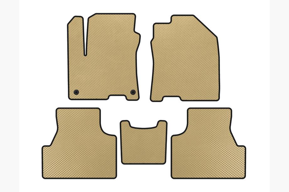 Hyundai Encino EV 2019- EVA Floor Mats (2019-2020, Electric, Beige) Image