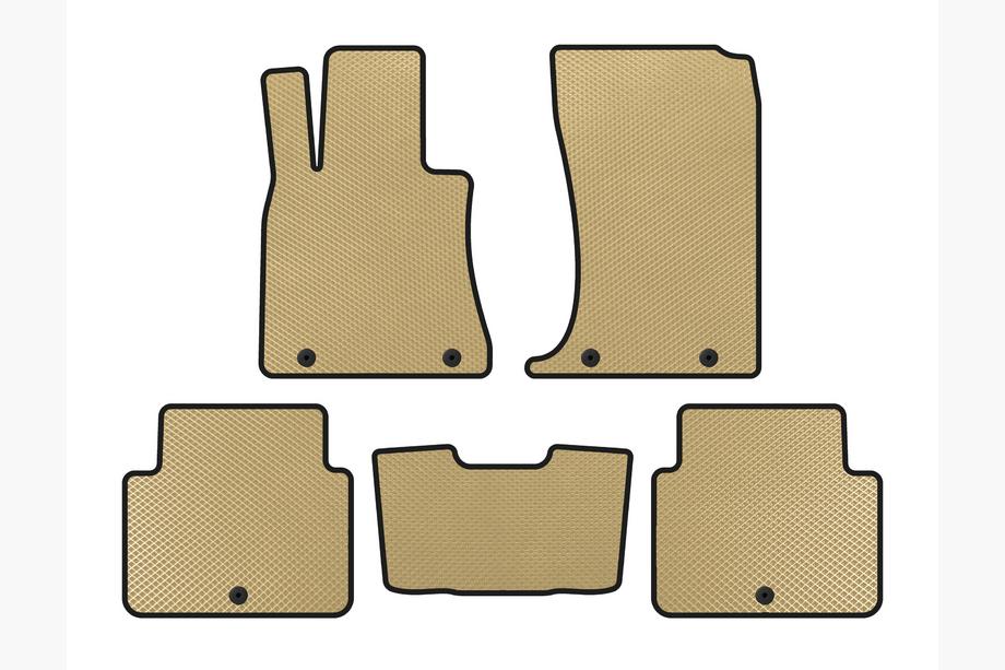 Hyundai Genesis DH 2013-2016 EVA Floor Mats (SD, Beige) Image