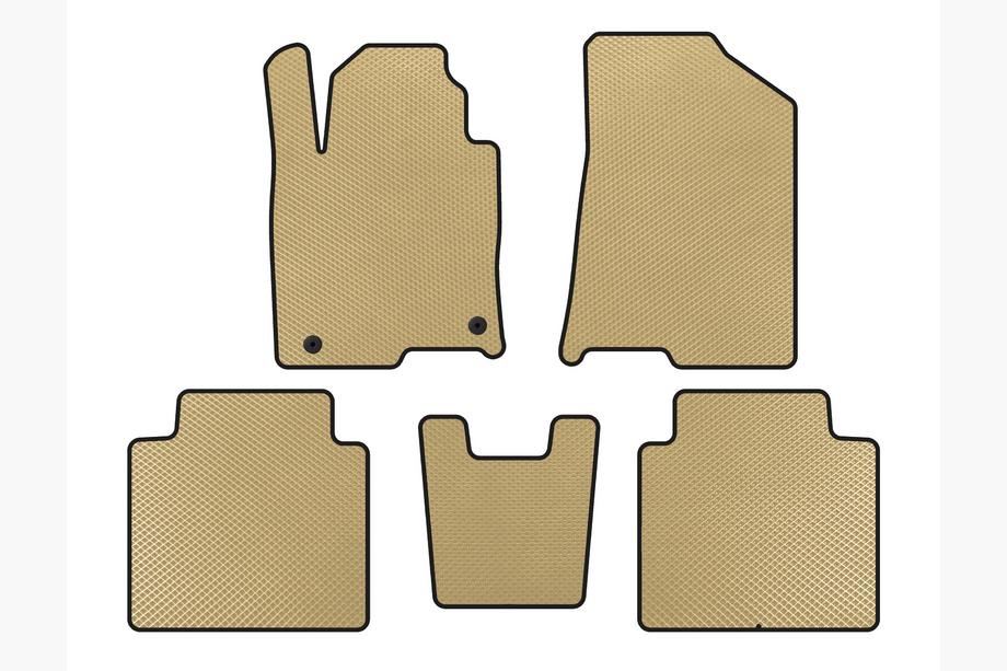 Hyundai Grandeur 2017- EVA Floor Mats (SD, Beige) Image