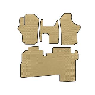 EVA Floor Mats (2004-2007, 2 Rows, 8-Seater, Beige) Hyundai H200, H1, Starex 1998-2007