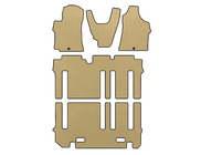 Hyundai H300, H1, Starex 2008-2020 EVA Floor Mats (full interior, Beige) photo 1