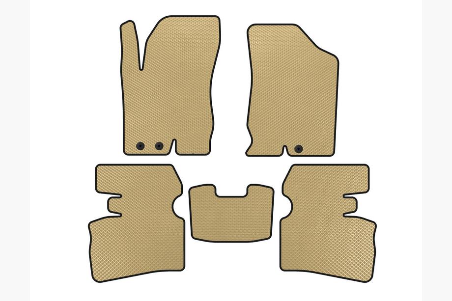 Hyundai I-30 2007-2011 EVA Floor Mats (SW, Beige) Image