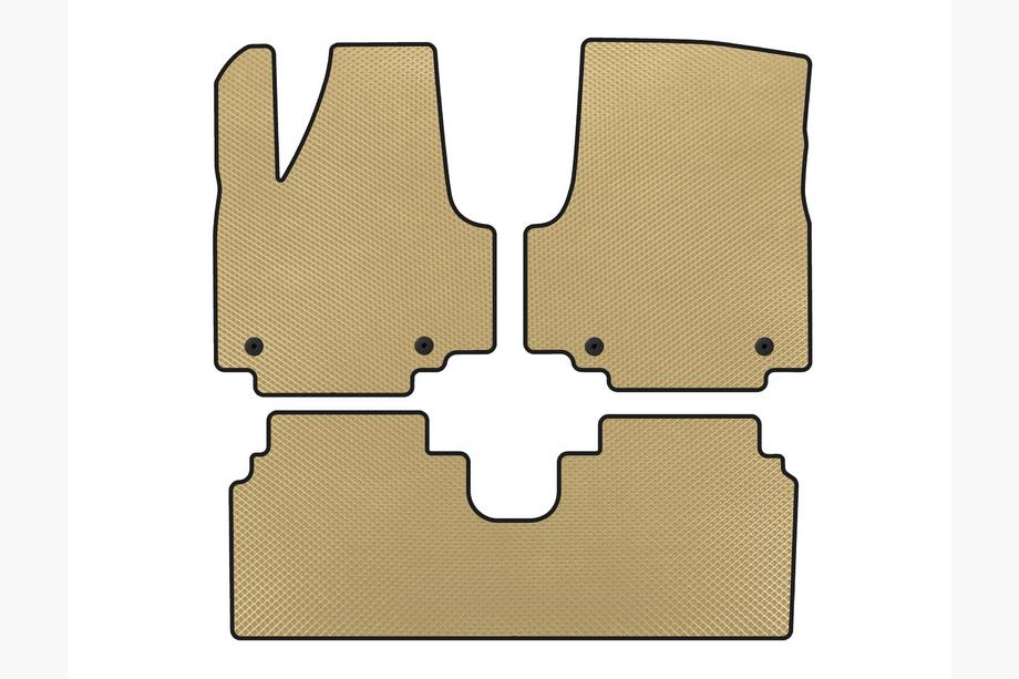Hyundai Ioniq 5 2021- EVA Floor Mats (Electro, Beige) Image