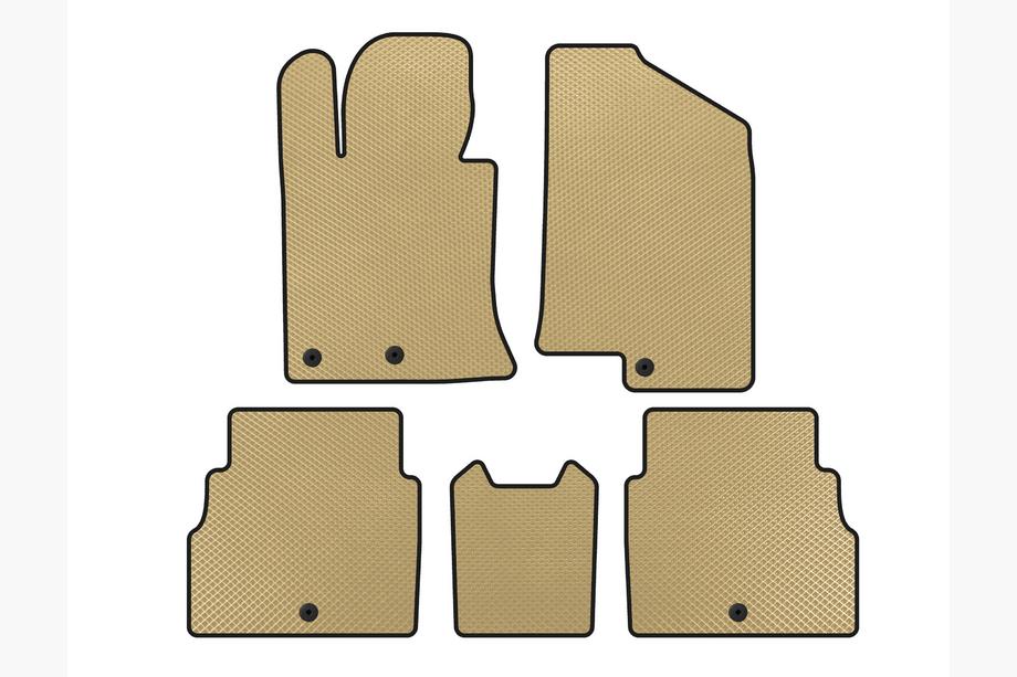 Hyundai Sonata YF 2010-2014 EVA V2 Floor Mats (Beige) Photo 1