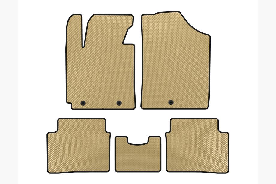 Hyundai Veloster 2011-2017 EVA Floor Mats (Beige) Image