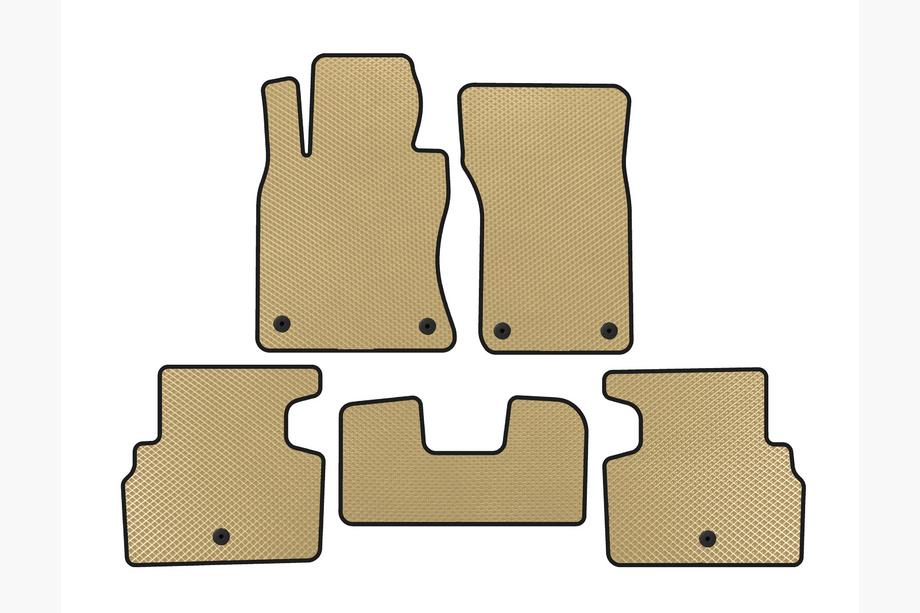 Infiniti Q50/Q60 2013-2024 EVA Floor Mats (SD, Beige) Image