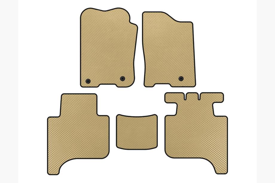 Infiniti QX56 2004-2010 EVA Floor Mats (2 Rows, 2004-2008, Beige) Image