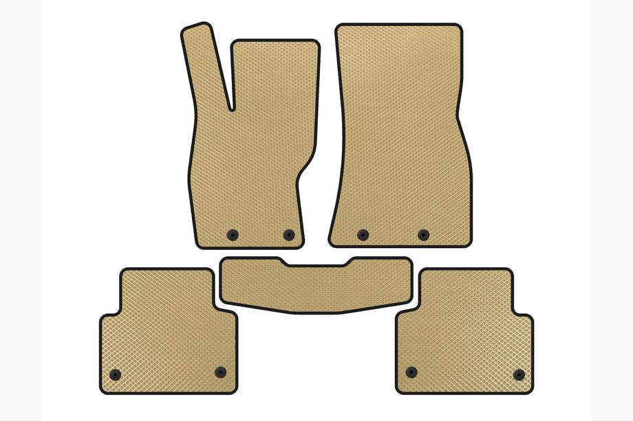 Jaguar XF 2009-2016 EVA Floor Mats (2011-2016, SD, Beige) Image