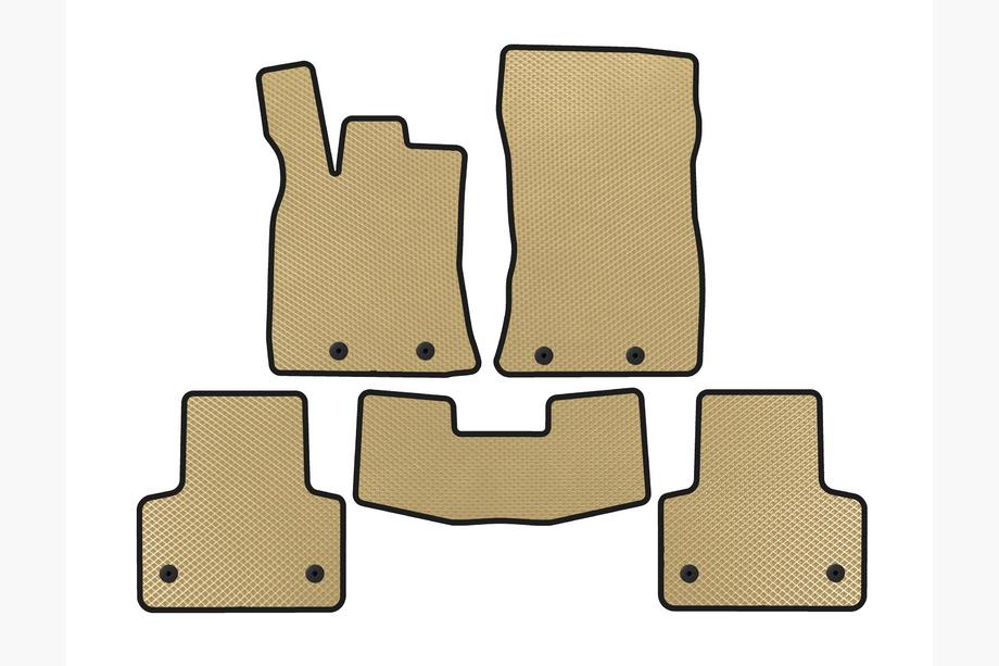 Jaguar XJ 2010- EVA Floor Mats (Short, Beige) Image