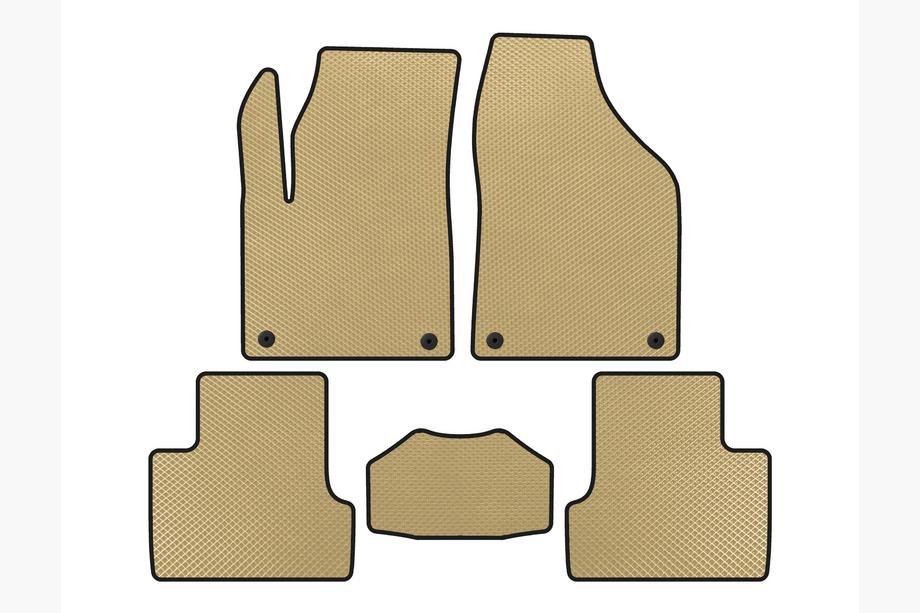 Jeep Cherokee KL 2013- EVA Floor Mats (2018+, Beige) Image