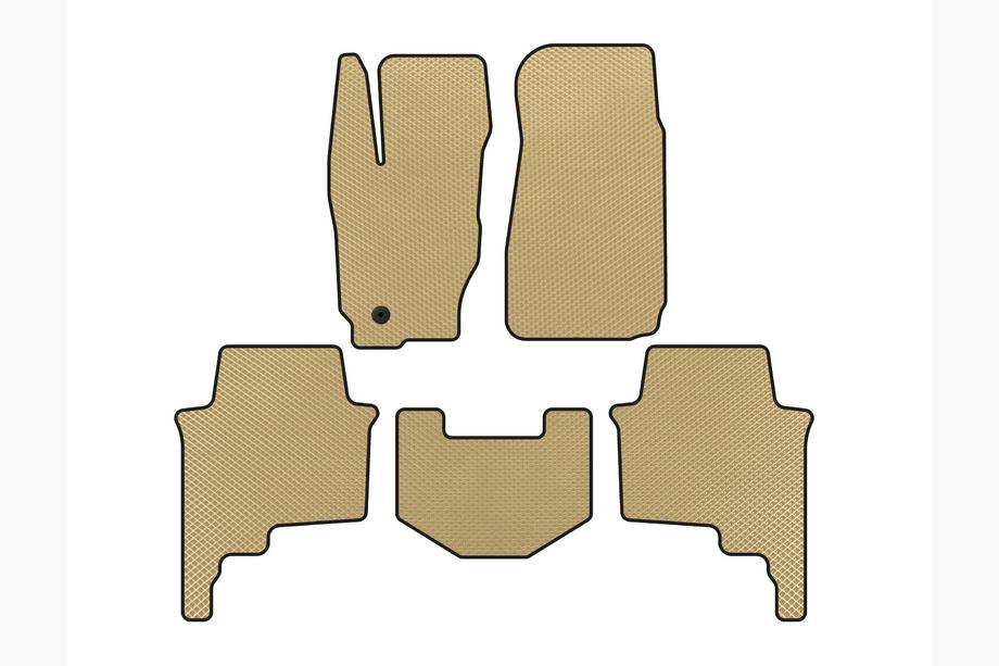 Jeep Commander 2005-2010 EVA Floor Mats (Beige) Image