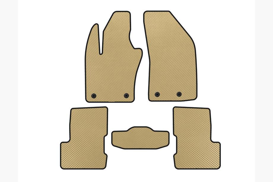 Jeep Renegade 2014- EVA Floor Mats V-2 (Beige) Image