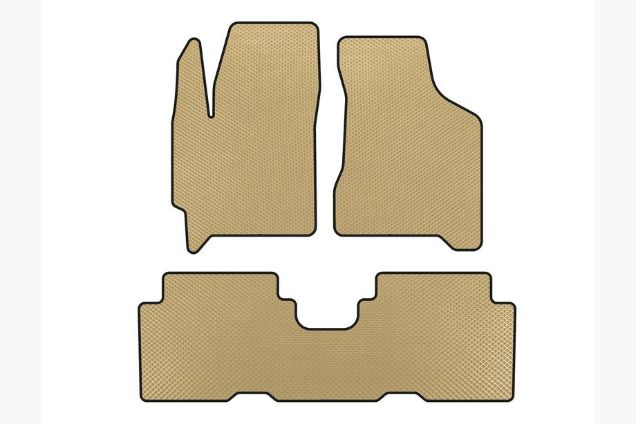 Kia Carens 1999-2012 EVA Floor Mats (Beige) Image