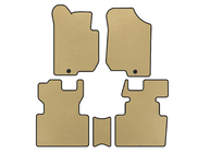 Kia Carens 1999-2012 EVA Floor Mats (2006-2012, 2 Rows, 7-Seater, Beige) photo 1