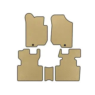 EVA Floor Mats (2006-2012, 2 Rows, 7-Seater, Beige)