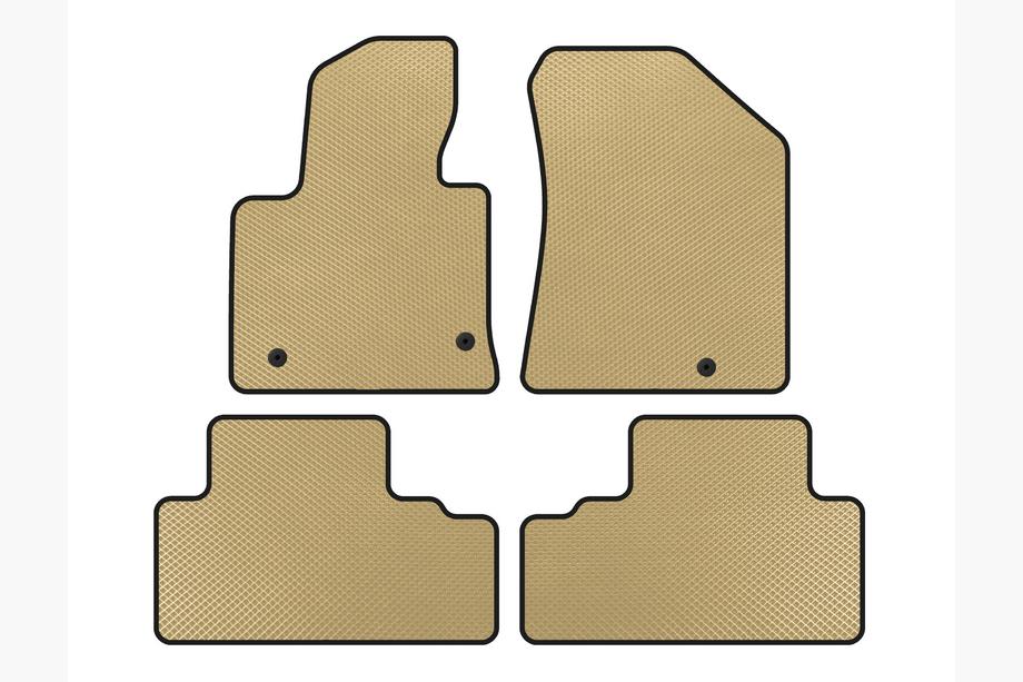 Kia Carens 2012- EVA Floor Mats (Beige) Image