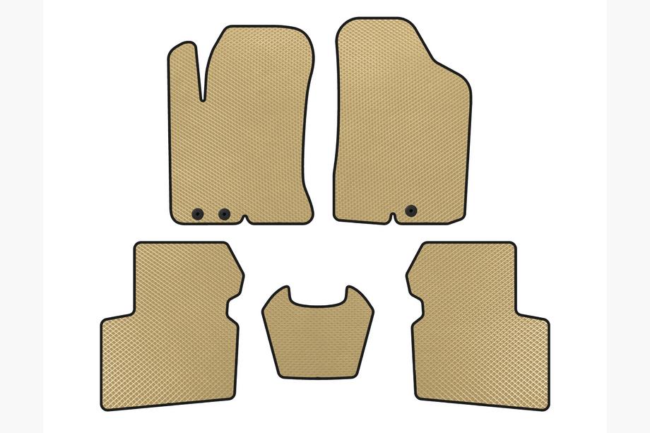 Kia Cerato 2 2010-2013 EVA Floor Mats (SD, Beige) Image