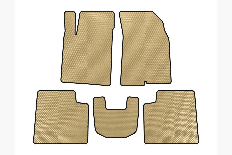 Kia Opirus 2003-2010 EVA Floor Mats (Beige) Image