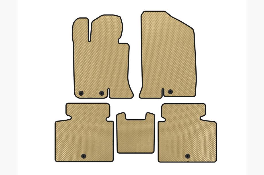 Kia Optima 2010-2016 EVA Floor Mats V-2 (SD, Beige) Image