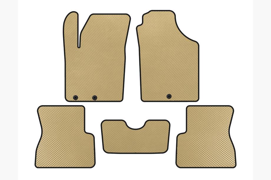 Kia Picanto 2011-2016 EVA Floor Mats (Beige) Image