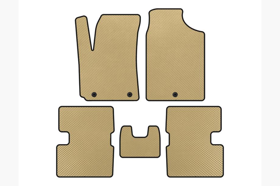 Kia Picanto 2016- EVA Floor Mats (HB, Beige) Image