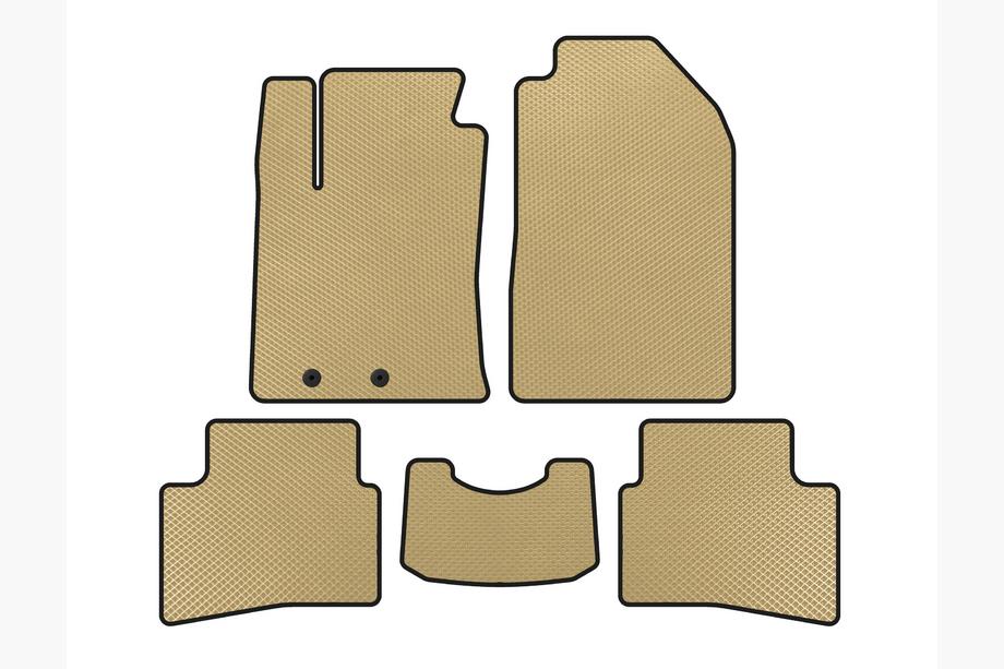 Kia Stonic 2017- EVA Floor Mats (2017-2019, Beige) Image