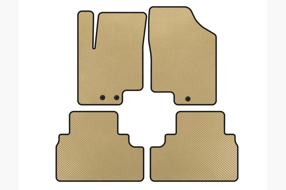 Kia Venga 2010-2019 EVA Floor Mats (Beige) Image