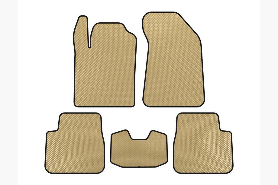 Lancia Delta 2008-2014 EVA Floor Mats (Beige) Image