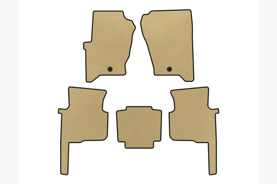 Land Rover Discovery III 2004–2009 EVA Floor Mats (Beige) Image