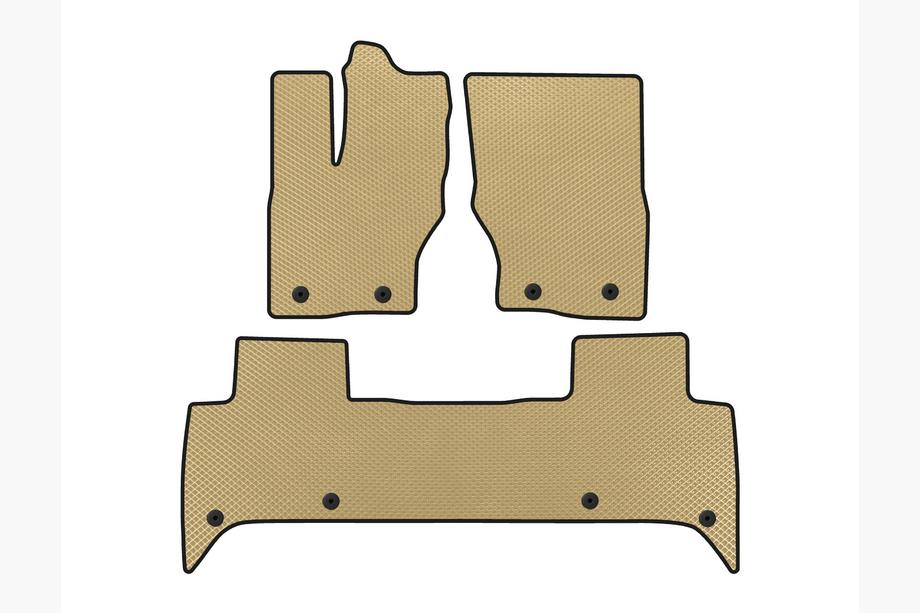 Land Rover Discovery V 2017- EVA Floor Mats (5-Seater, Beige) Image