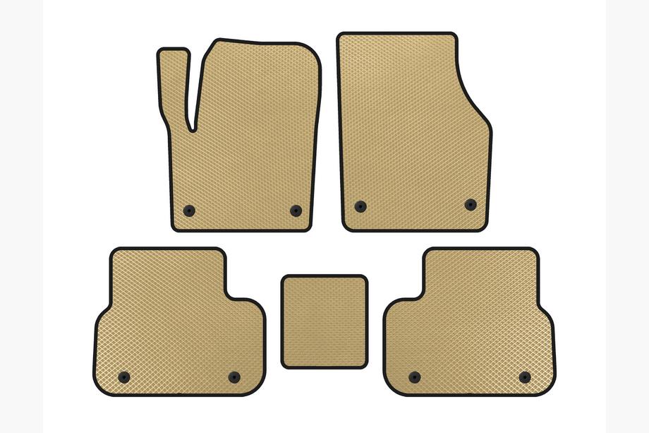 Land Rover Discovery Sport 2014- EVA Floor Mats (2014-2019, 2 Rows, Beige) Image