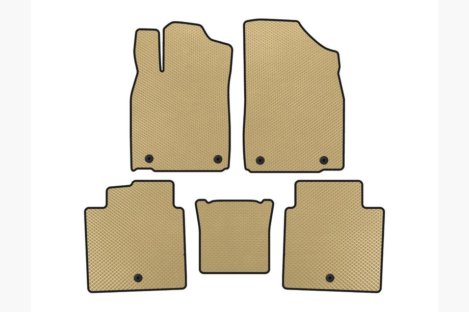 Lexus ES 2012-2018 EVA Floor Mats (2012-2015, SD, Beige) Image