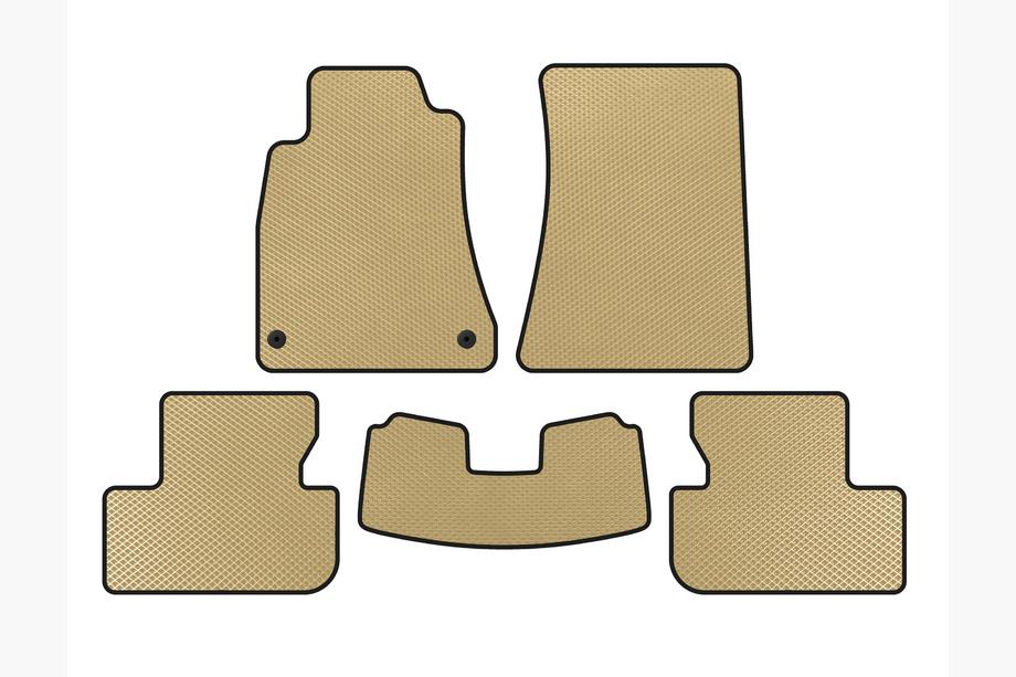 Lexus IS 2005-2013 EVA Floor Mats (SD, 2WD, Beige) Image