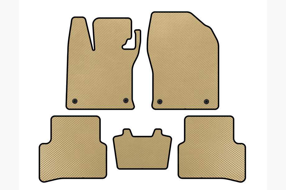 Lexus UX 2018- EVA Floor Mats (Hybrid, Beige) Image
