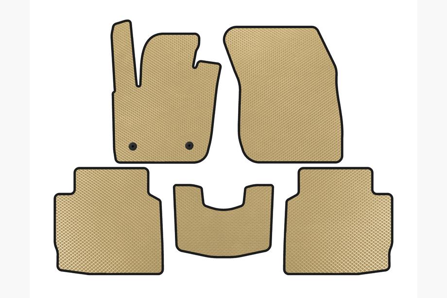 Lincoln MKZ 2012-2020 EVA Floor Mats (2016-2020, SD, Beige) Image