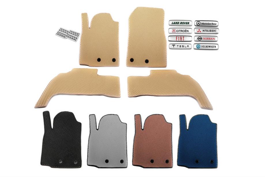 Mazda 2 2007-2014 EVA Floor Mats (Beige) Image
