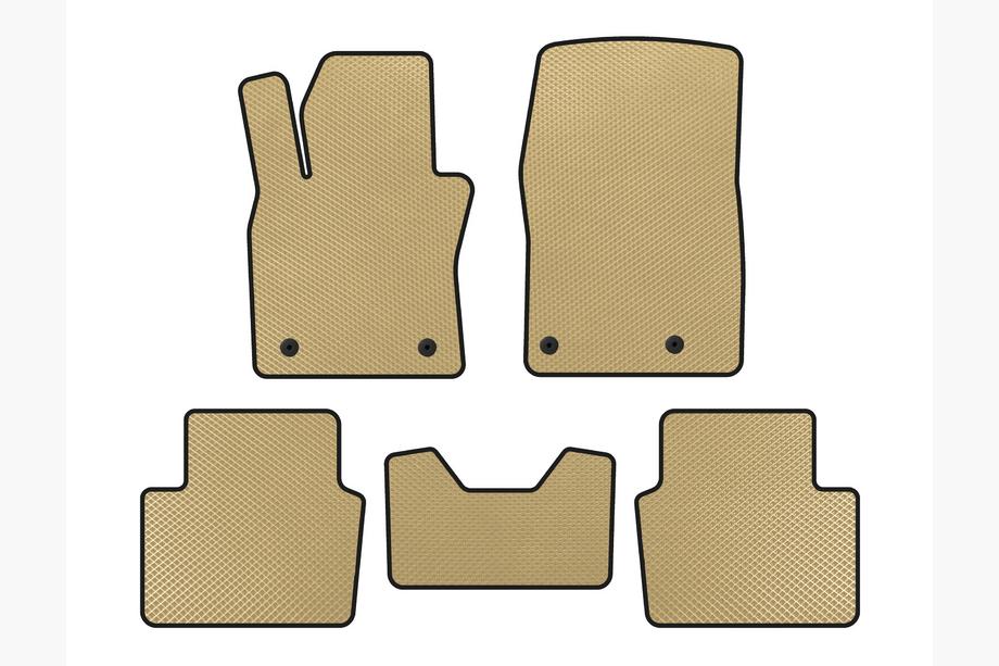 Mazda 3 2019- EVA Floor Mats (HB, Beige) Photo 1