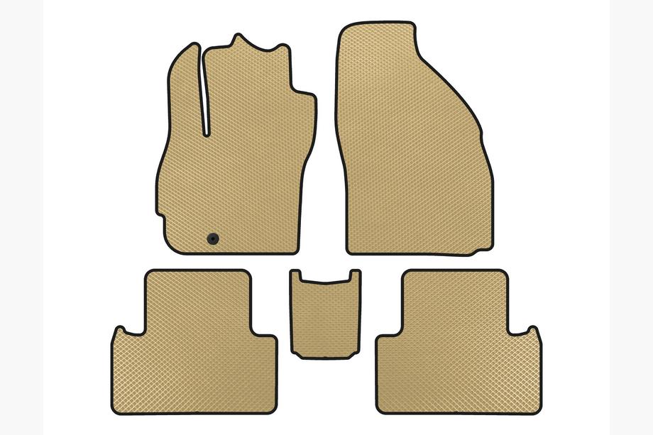 Mazda 5 2005-2009 EVA Floor Mats (2 Rows, 7-Seater, Beige) Image