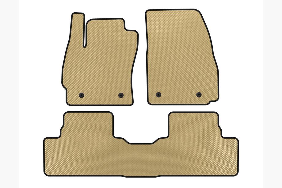 Mazda 5 2010-2018 EVA Floor Mats (2 Rows, Beige) Image
