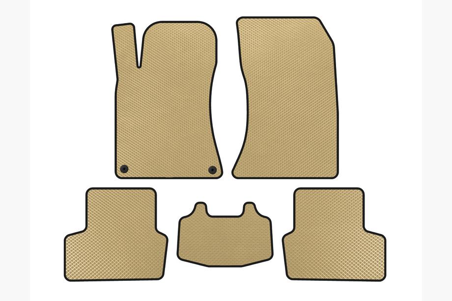 Mercedes CLA C117 2013-2019 EVA Floor Mats (SD, Beige) Image