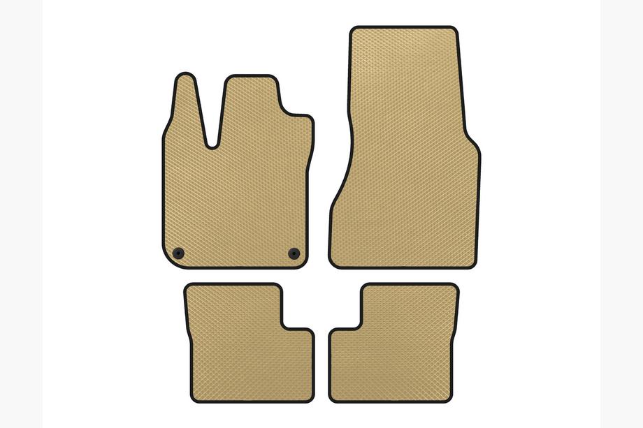 Smart 2014- EVA Floor Mats (HB, 5-Door, Beige) Image