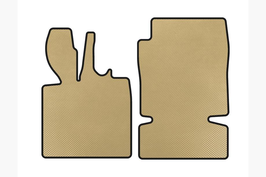 Smart 1998-2007 EVA Floor Mats (2003-2007, Coupe, Beige) Image