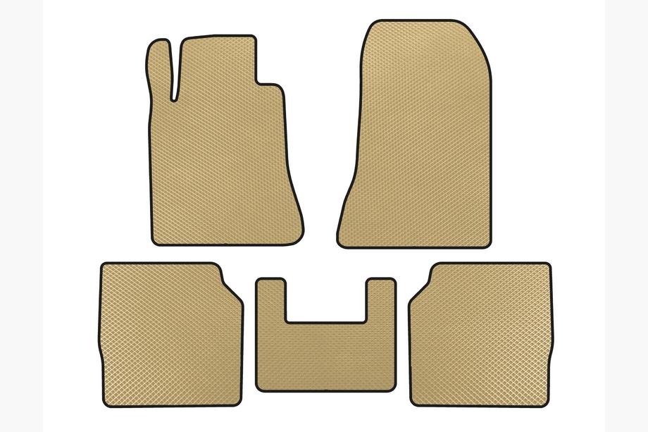 Mercedes S-class W140 1991-1998 EVA Floor Mats (SD, Long Wheelbase, Beige) Image