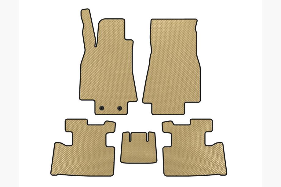 Mercedes A-class W169 2004-2012 EVA Floor Mats (2004-2008, Hatchback, 5-Door, Beige) Image