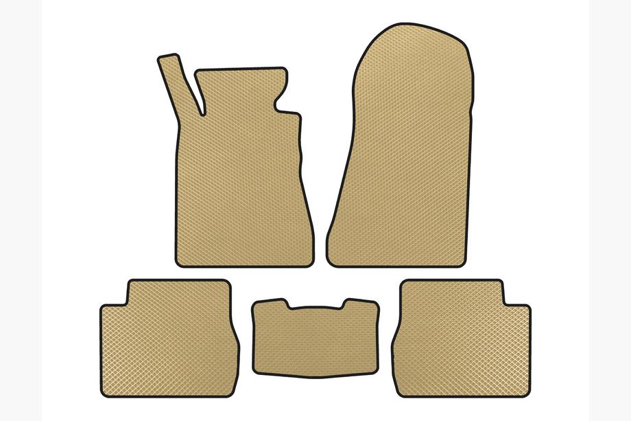 Mercedes W201 (190) 1982-1993 EVA Floor Mats (SD, Beige) Image